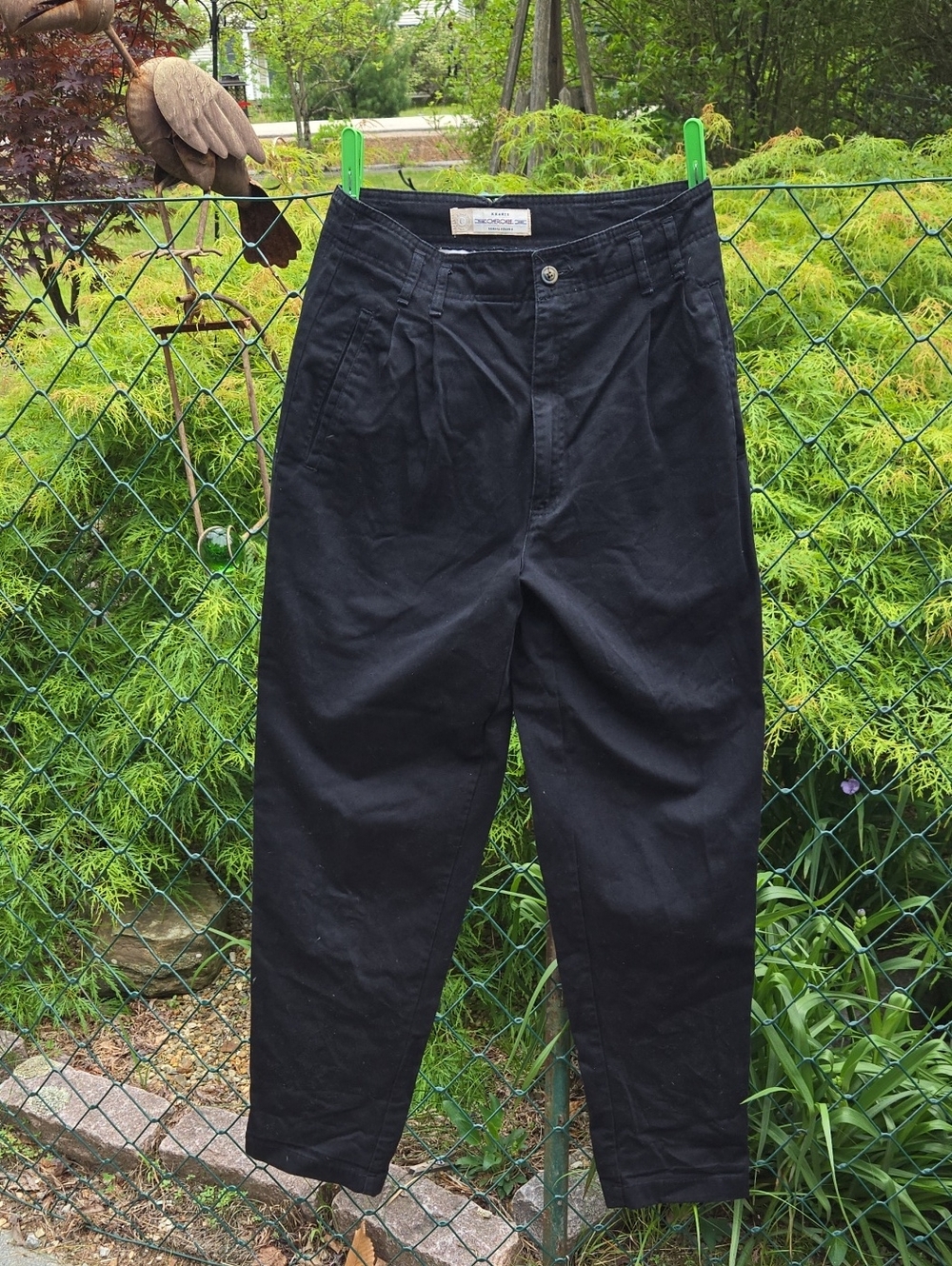 Cherokee Black Pleated Women's Chinos